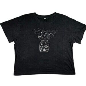 Womens Glaxazy in A Jar Crew Neck T-shirt Sz 2XL